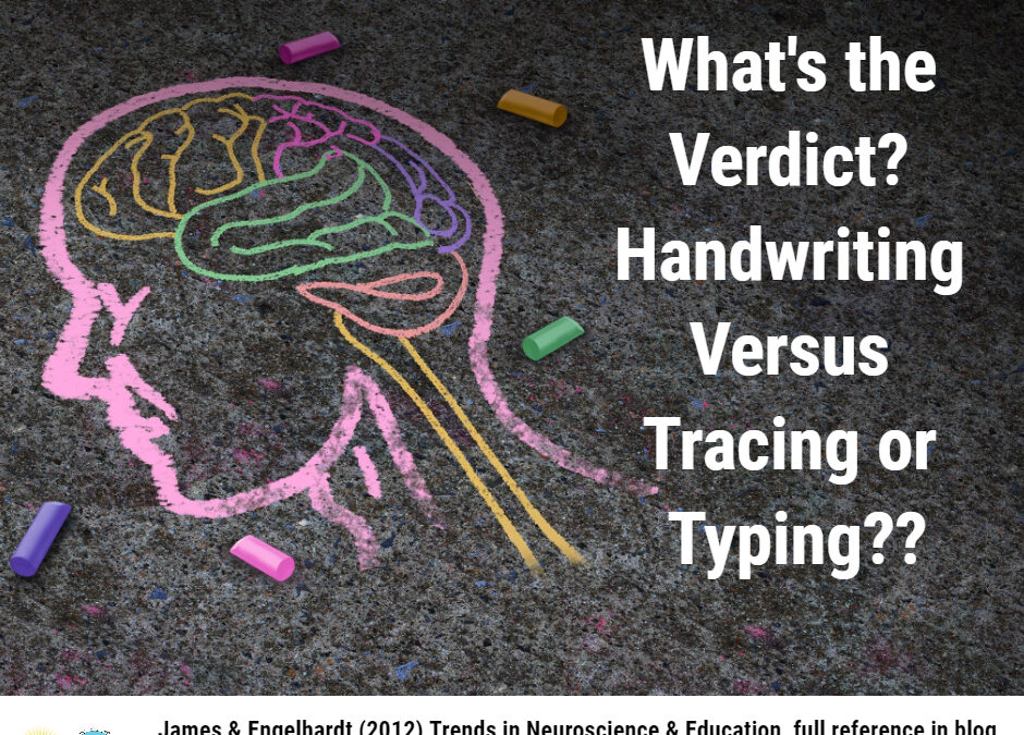 What’s the Verdict? Handwriting versus Tracing or Typing?